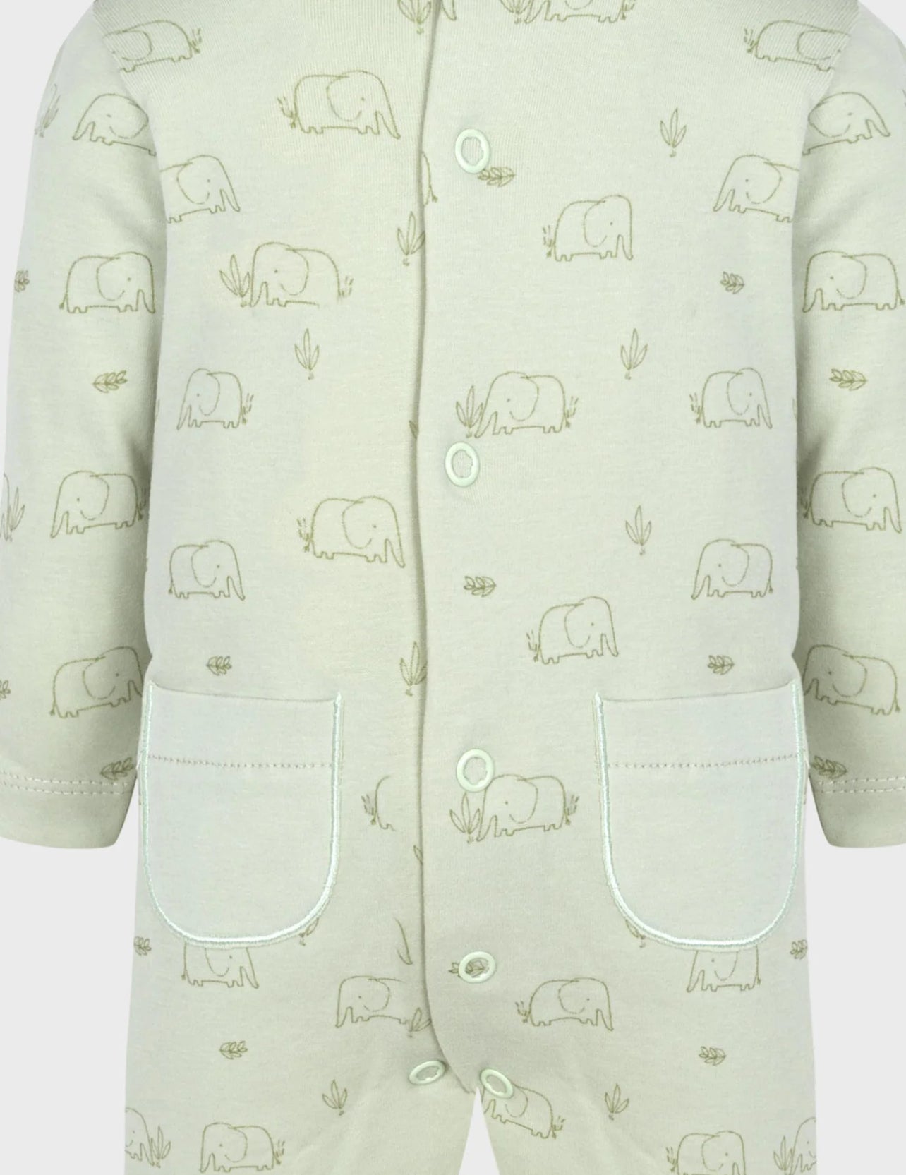 Long Sleeve Green Baby Onesie