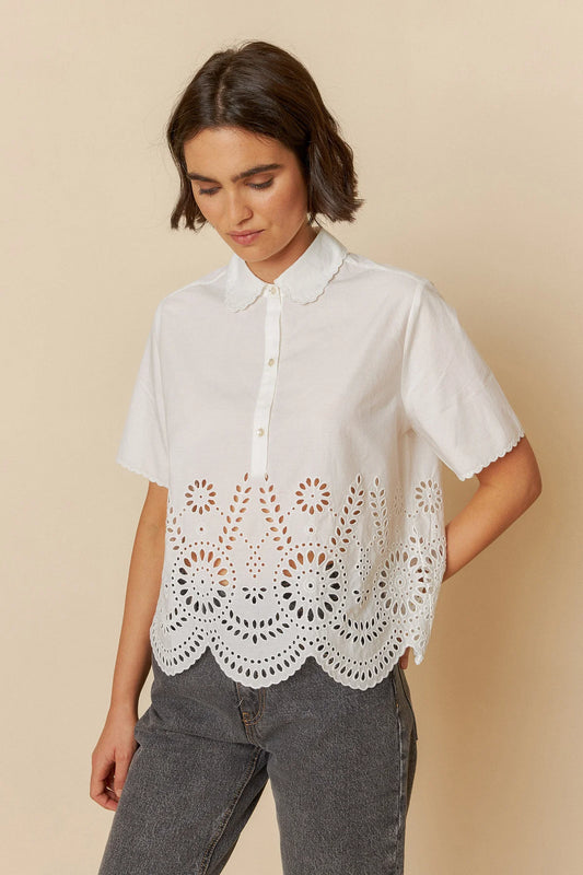 Poplin Embroidered Shirt