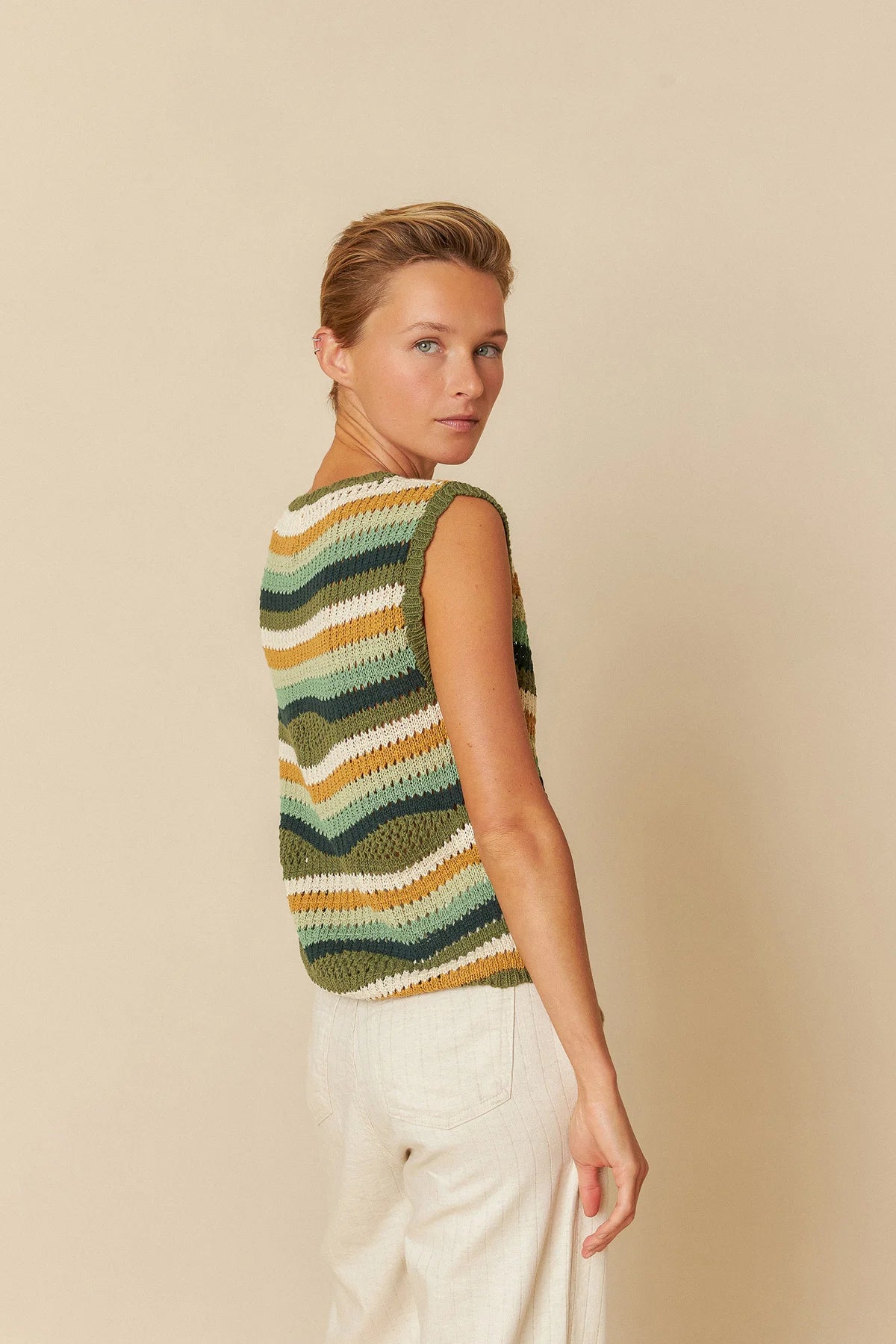 Crochet Knit Vest