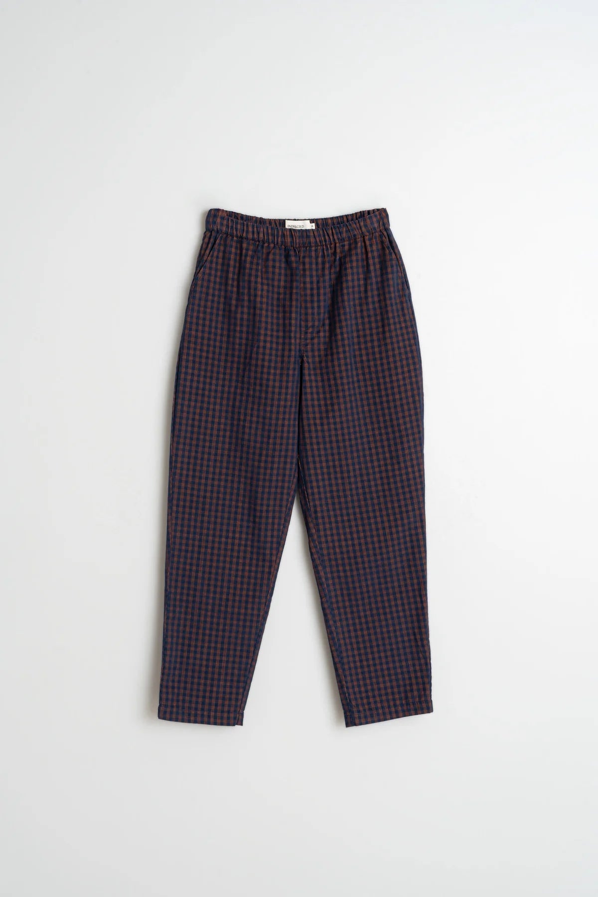 Vichy Elastic Micro-Corduroy Pants