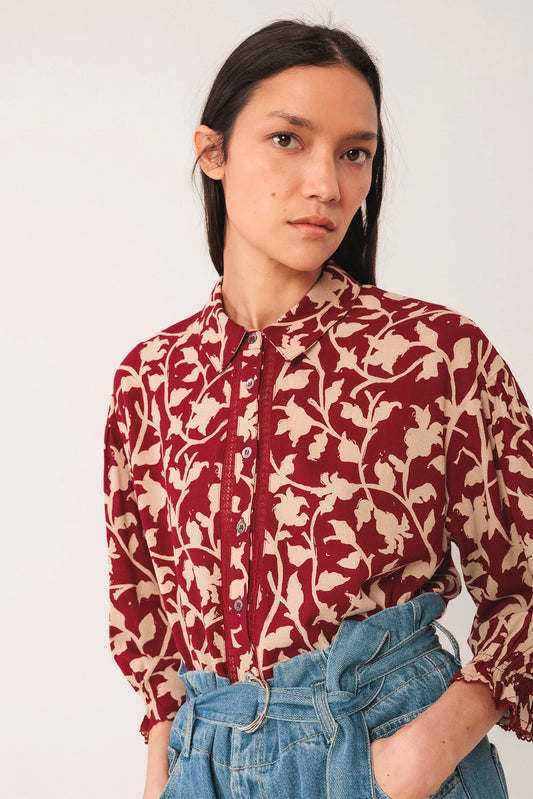 3/4 Sleeve Viscose Shirt