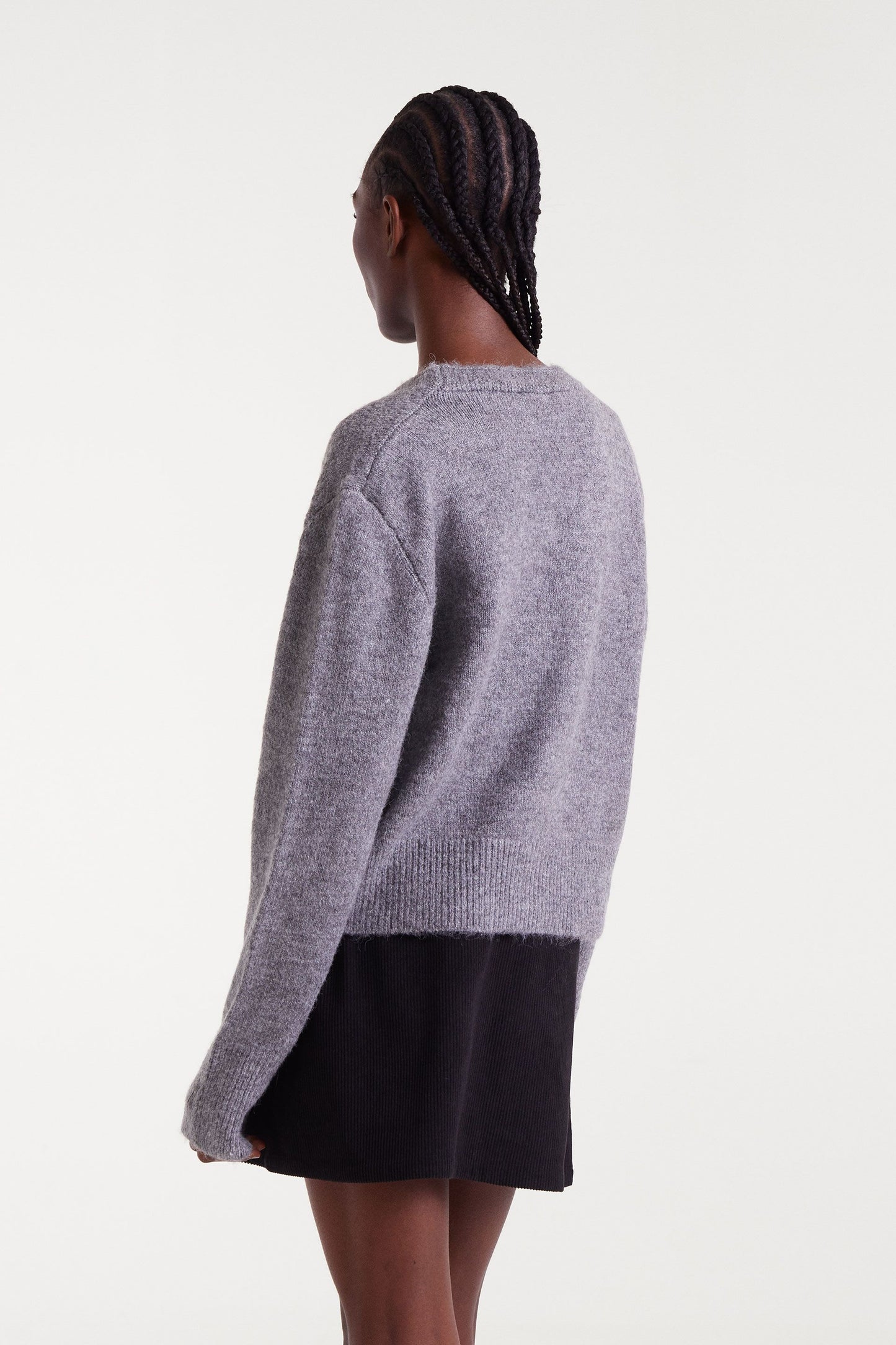 Grey Knitted Cardigan
