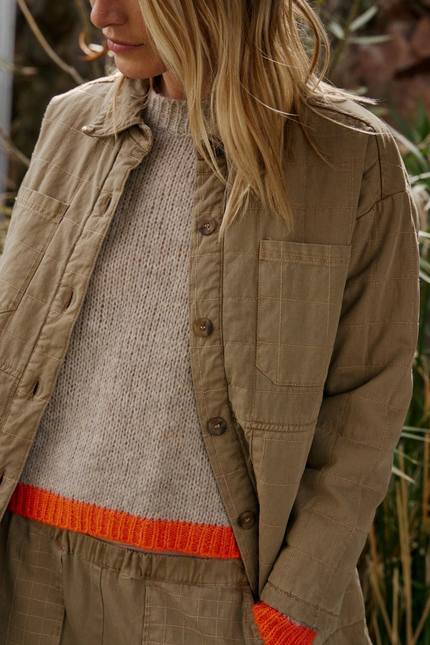 Bicolour Knitted Sweater