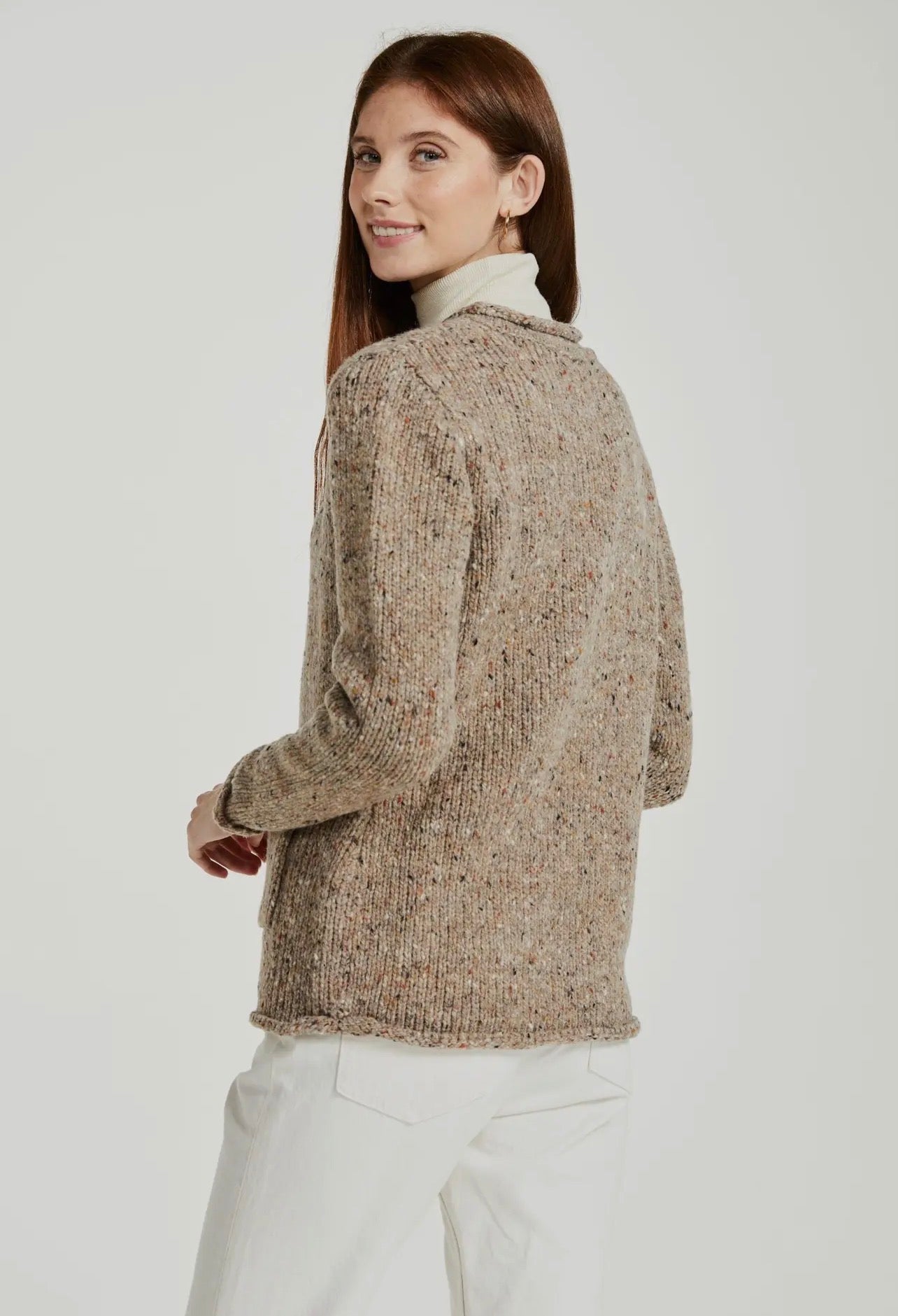 Aran Avondale Ladies Tweed Cardigan