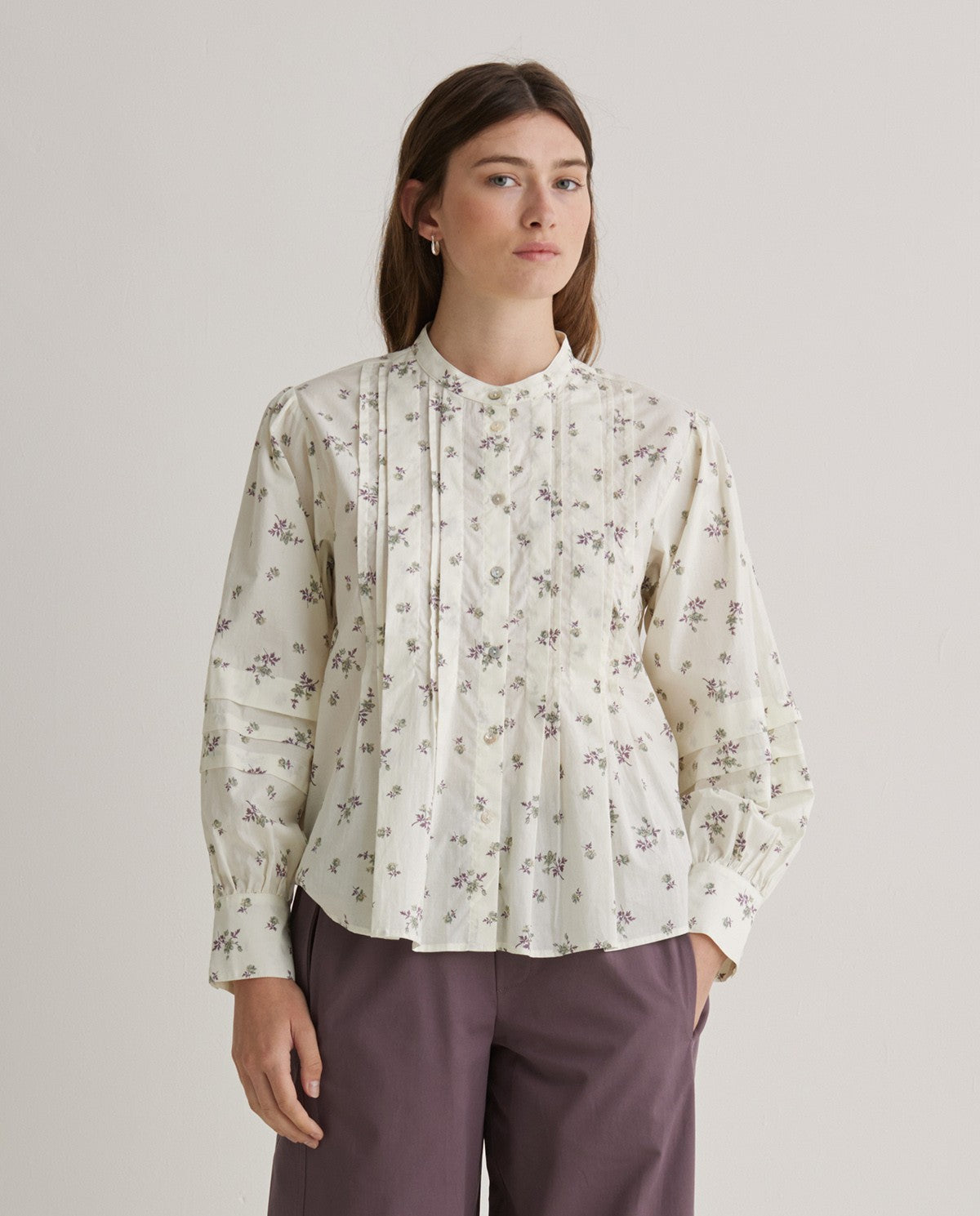 Multicolour Floral-Print Blouse