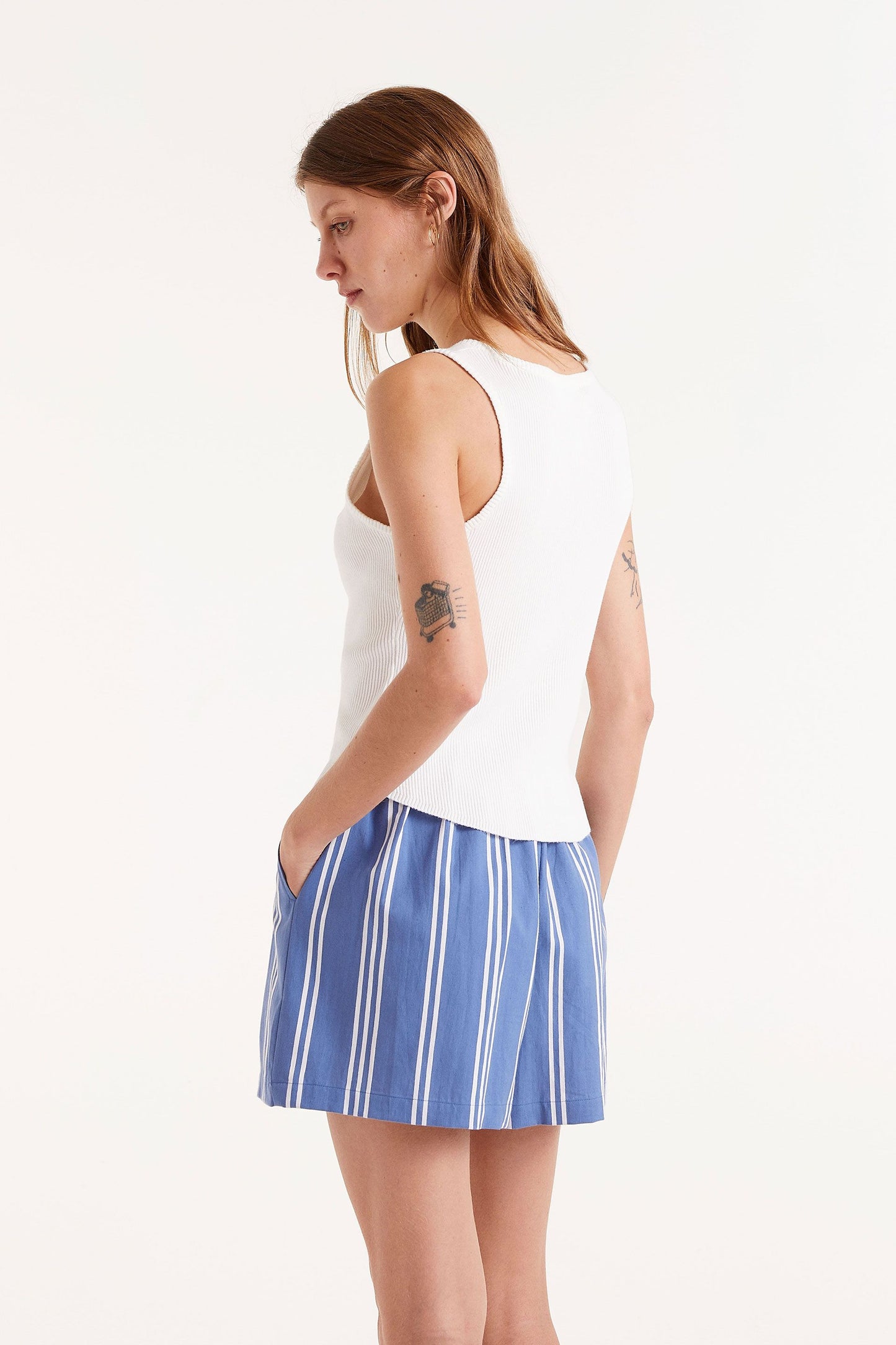 White Straps T-Shirt