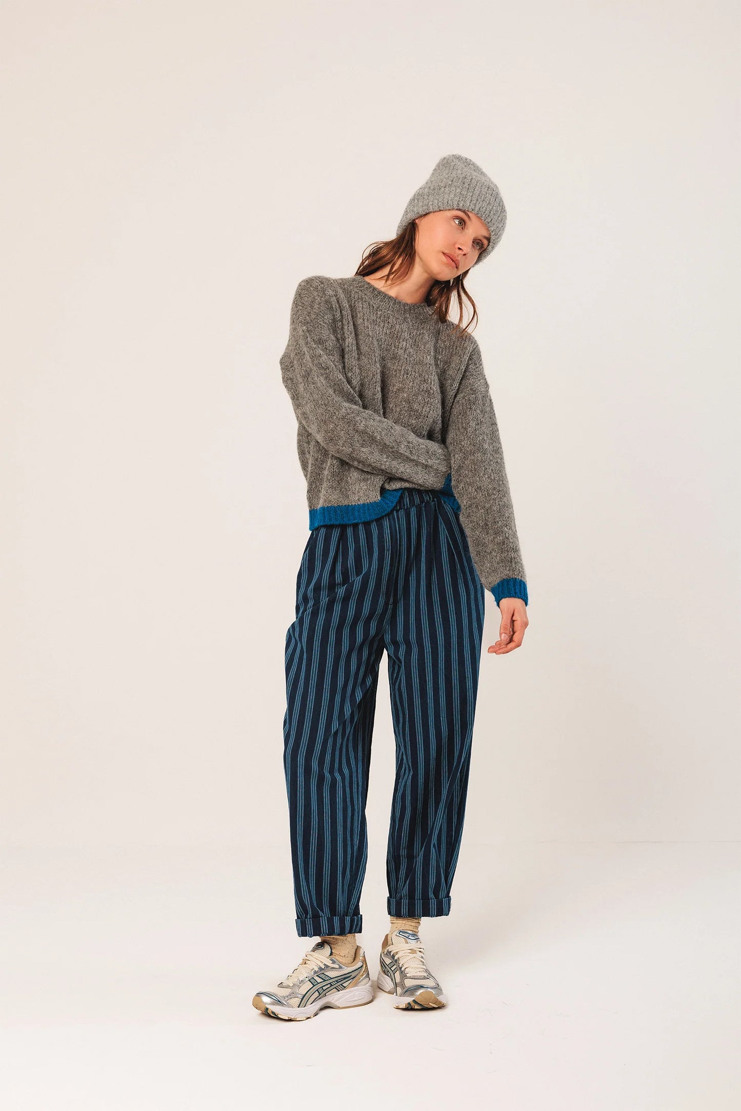 Bicolour Knitted Sweater