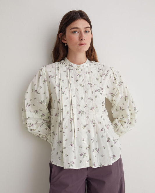 Multicolour Floral-Print Blouse