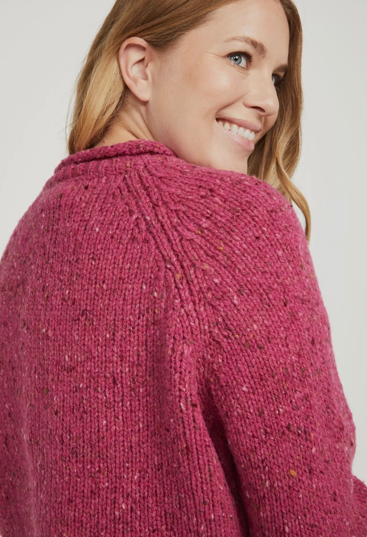 Aran Brackloon Ladies Tweed Roll Neck Sweater