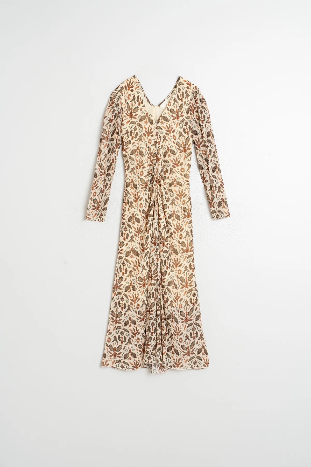 Lantern Printed Sleeve Dress