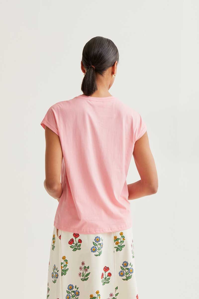 Basic T-shirt 100% Pink Cotton