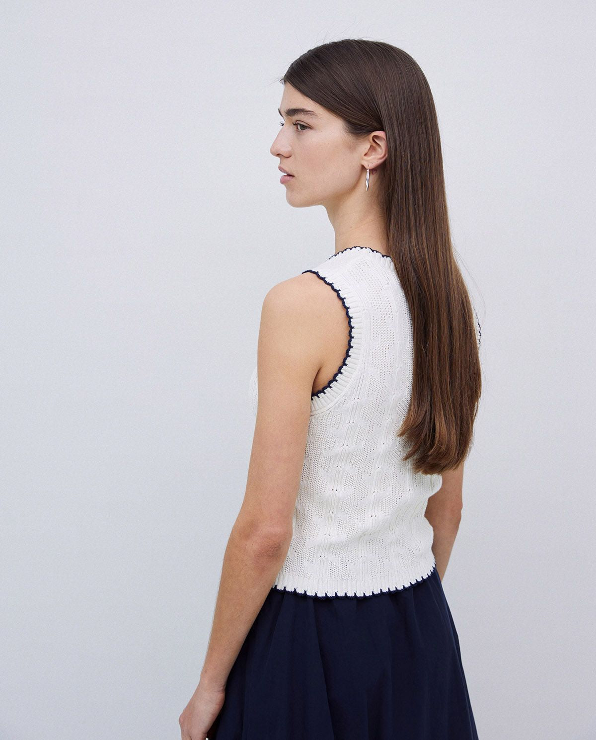 Monochrome Knitted Top