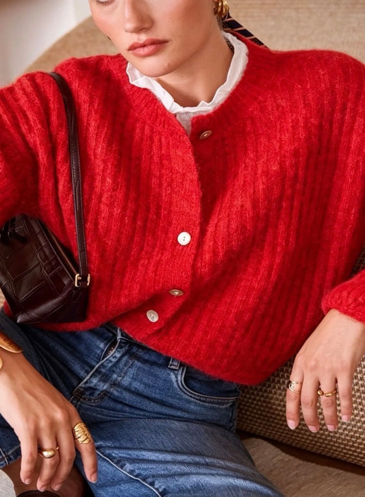 Matheo Cardigan Red