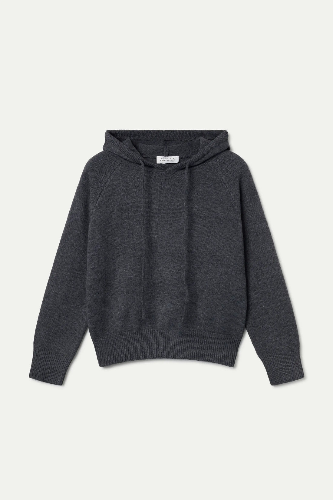 Grey Fine Knit Sweatshirt