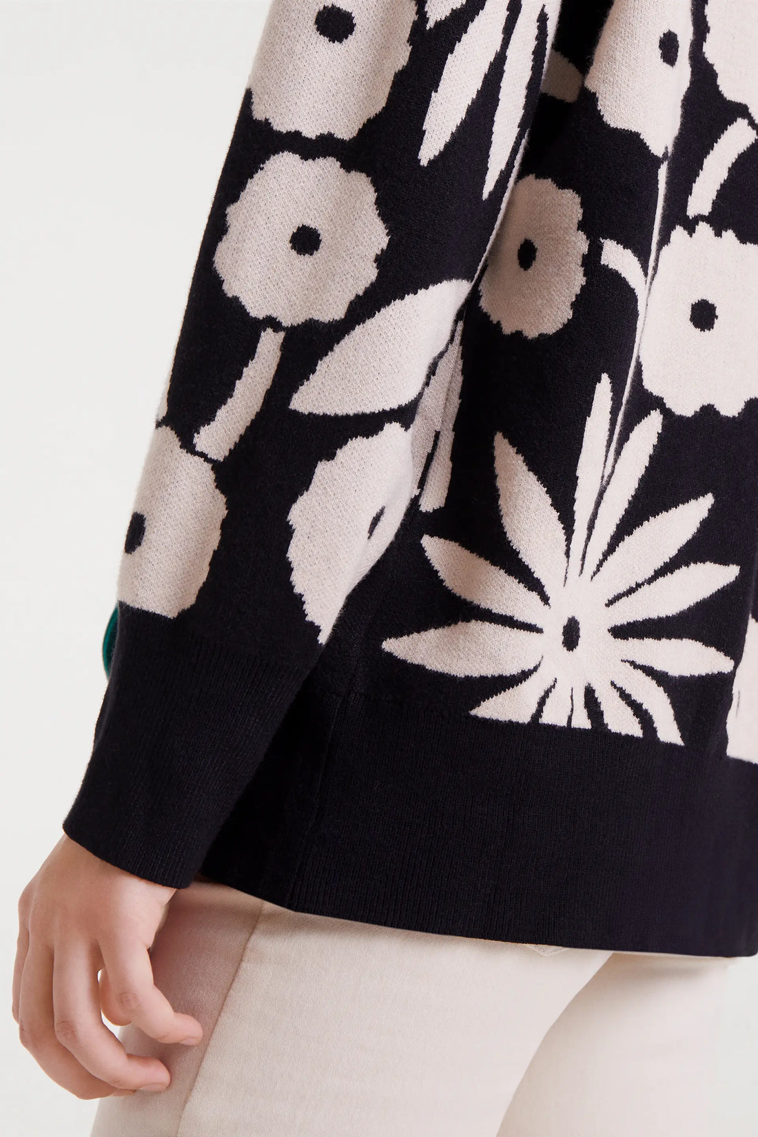 Jacquard Jacket with Tofu Print