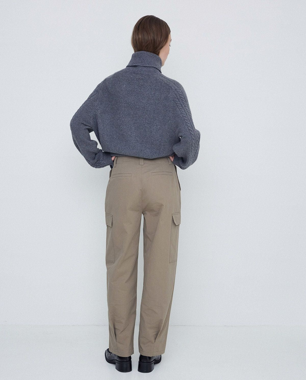 Khaki Cargo Trousers