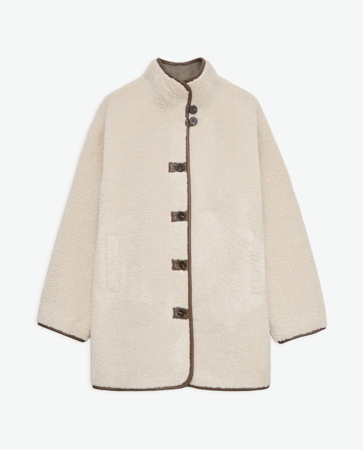 Ecru Shearling Coat