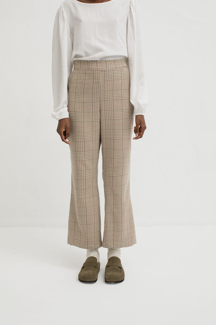 Check Elasticated Trousers