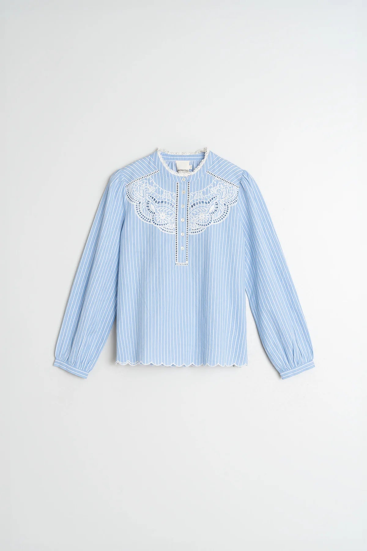 Embroidered Poplin Blouse