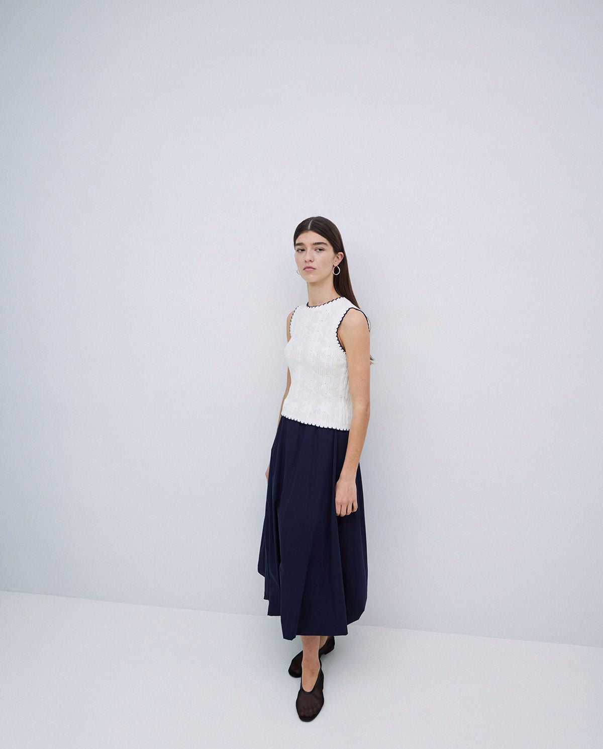 Monochrome Knitted Top