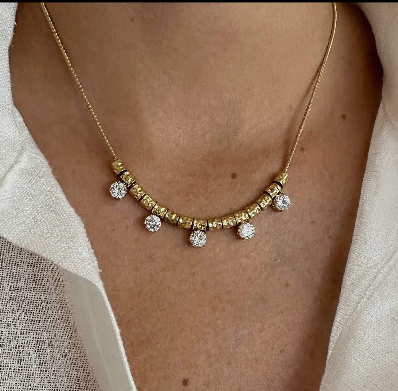 Celestial Rhinestone Necklace