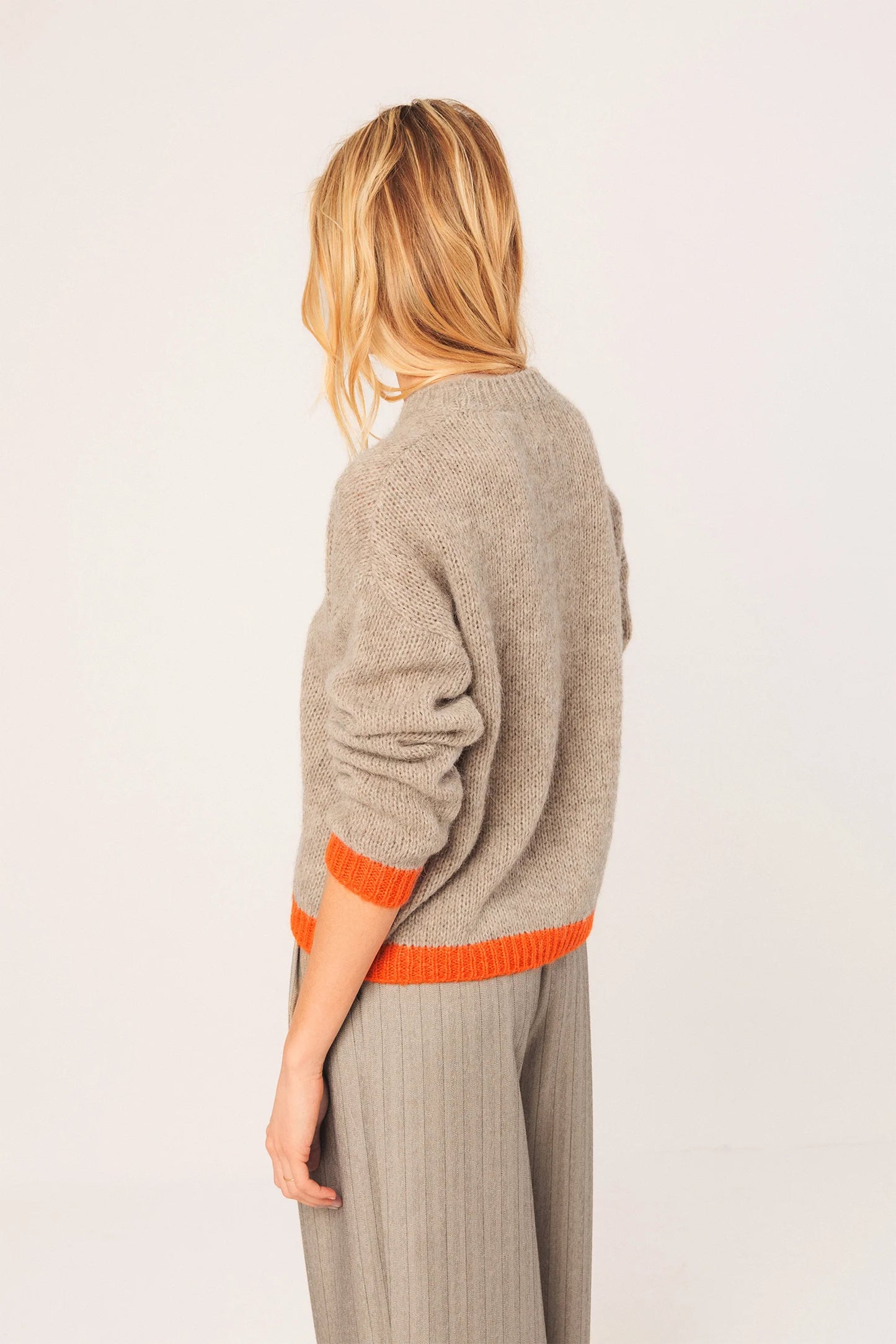 Bicolour Knitted Sweater