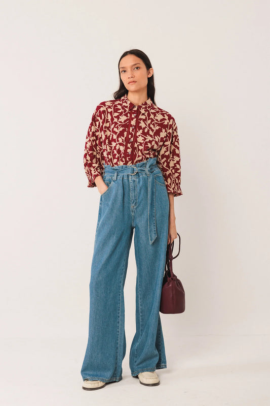 3/4 Sleeve Viscose Shirt