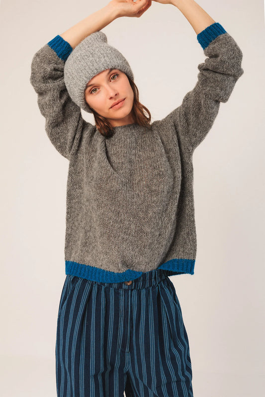 Bicolour Knitted Sweater