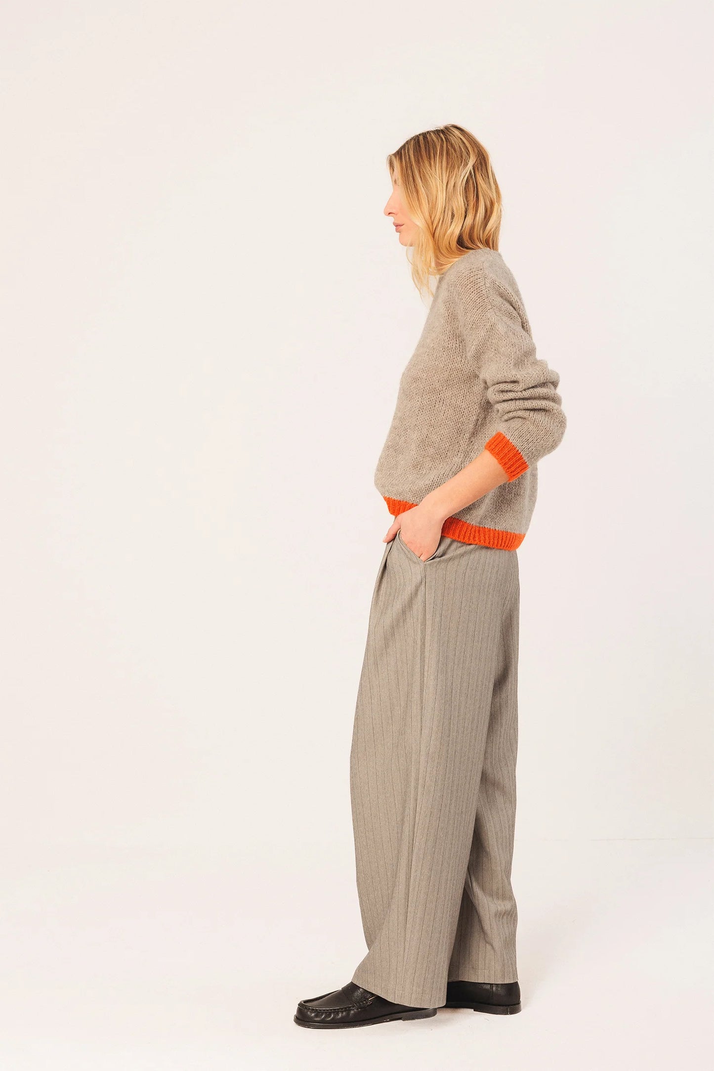 Bicolour Knitted Sweater