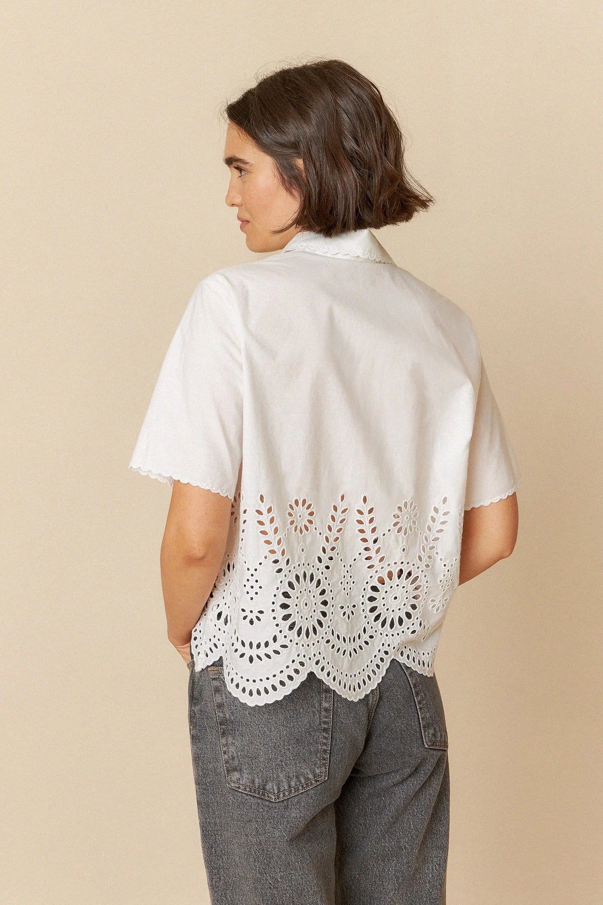 Poplin Embroidered Shirt