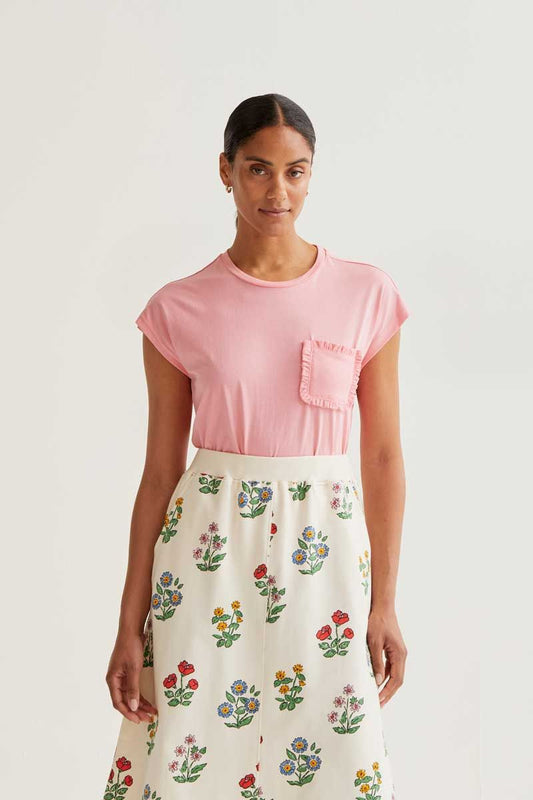 Basic T-shirt 100% Pink Cotton