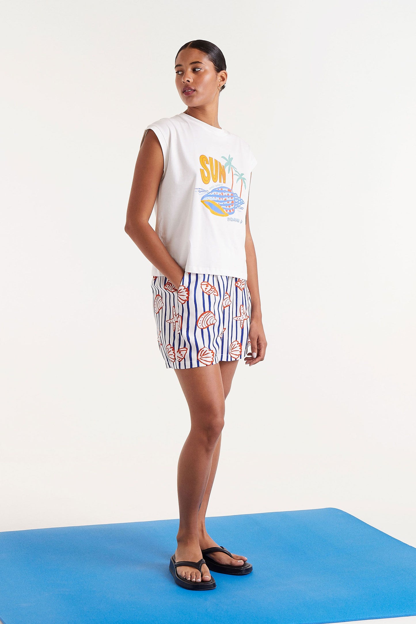Beach Printed T-shirt Fantastic