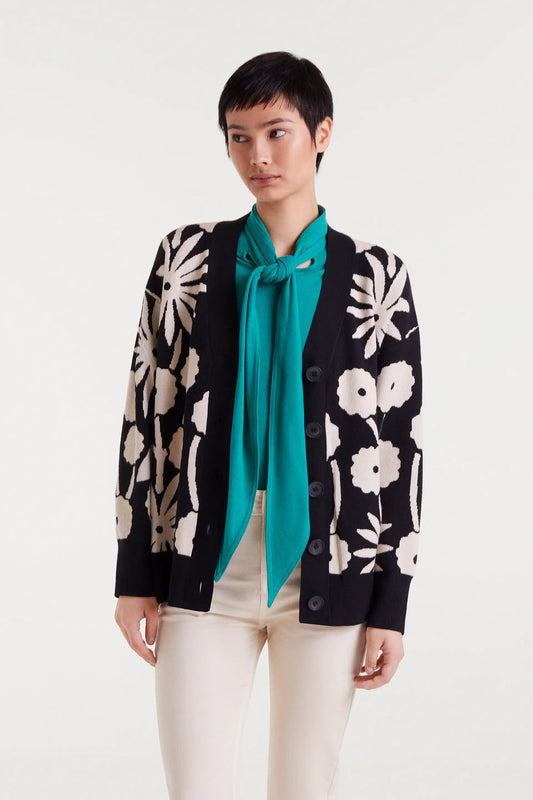 Jacquard Jacket with Tofu Print