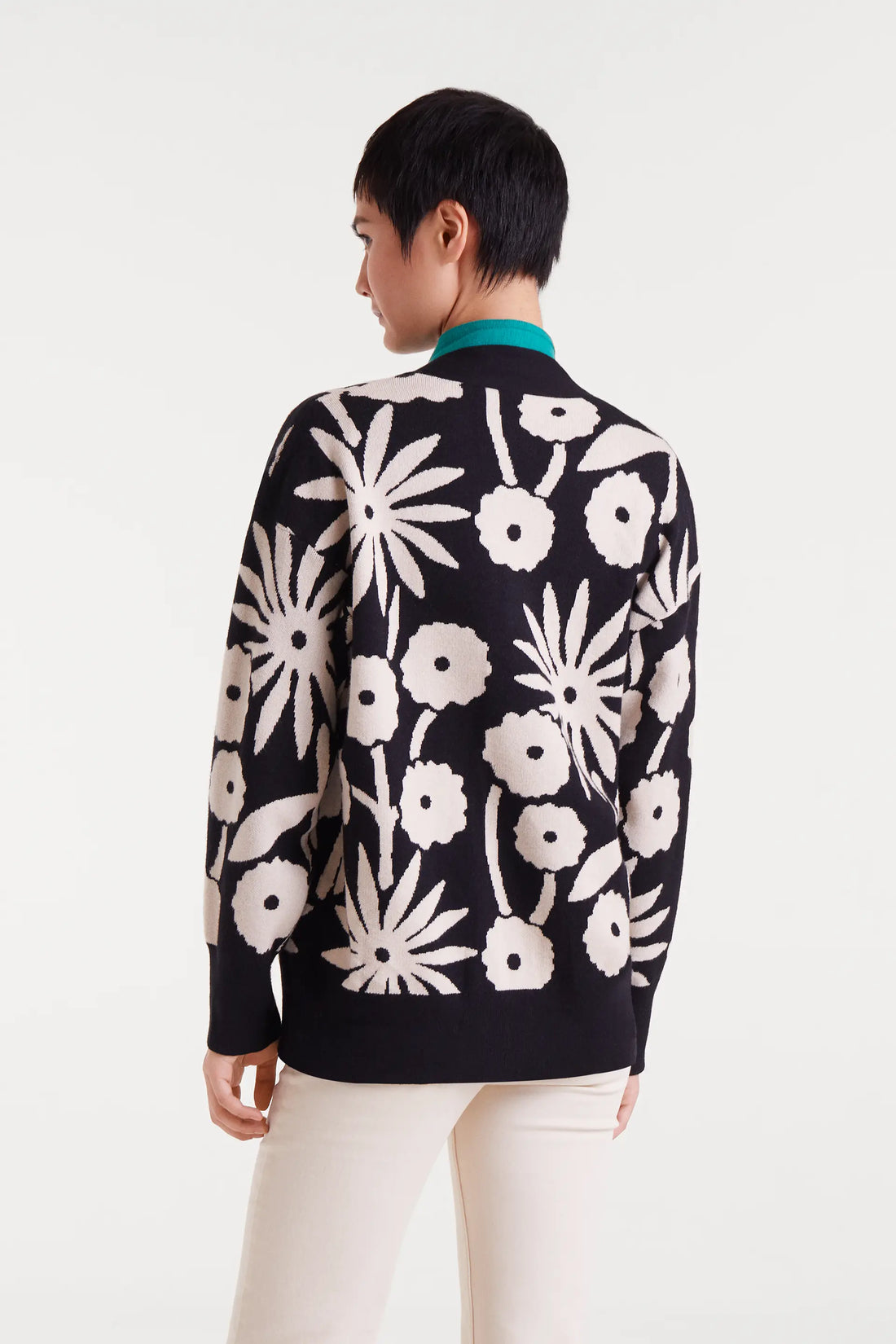 Jacquard Jacket with Tofu Print