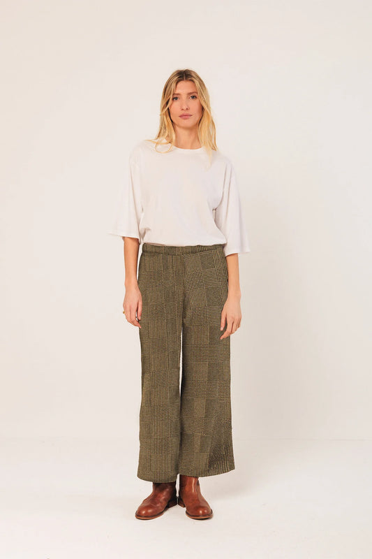 Check Culotte Trousers
