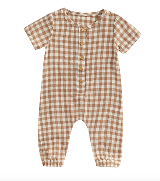 Chequered Boiler Suit