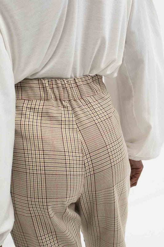 Check Elasticated Trousers