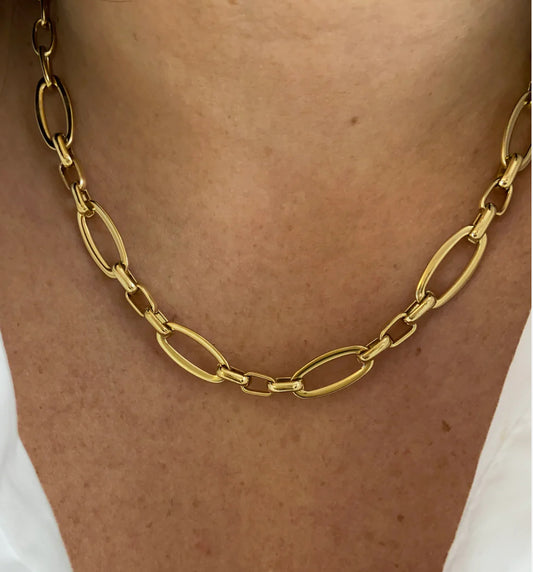 Gold Linked Necklace