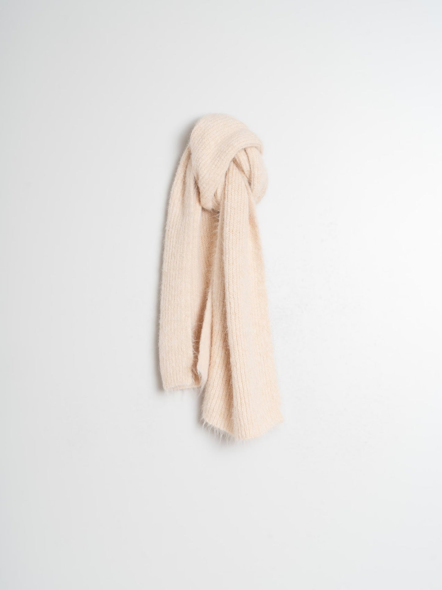 Knitted Beige Scarf