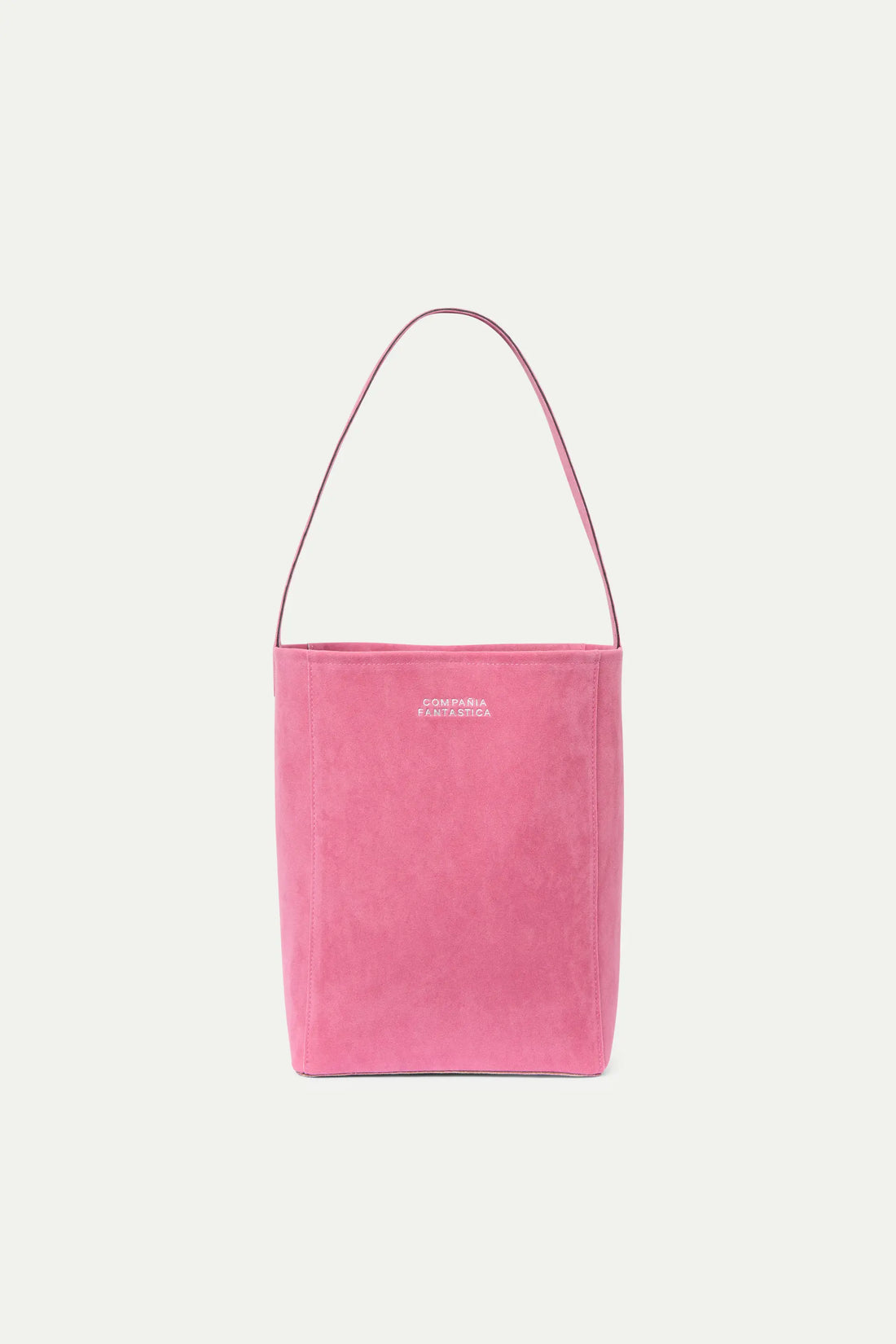 Pink Suede Shoulder Bag
