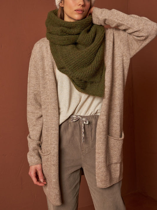 Knitted Green Scarf