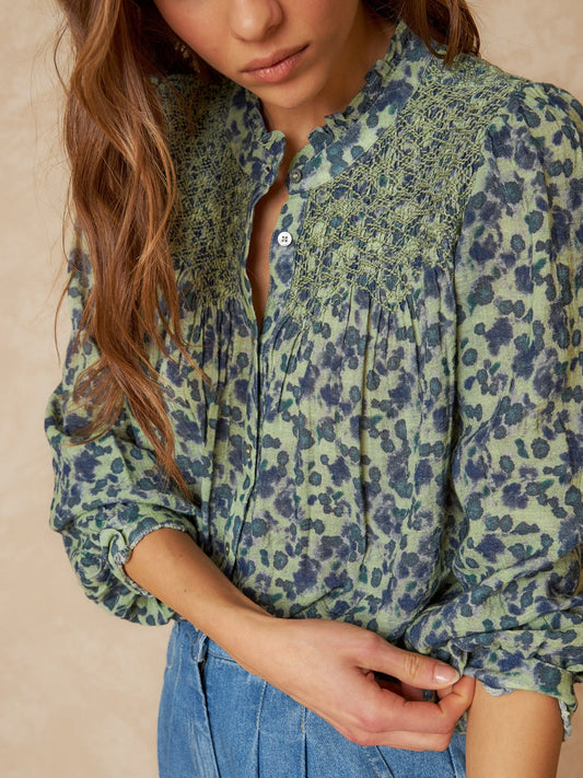 Smock Embroidered Shirt