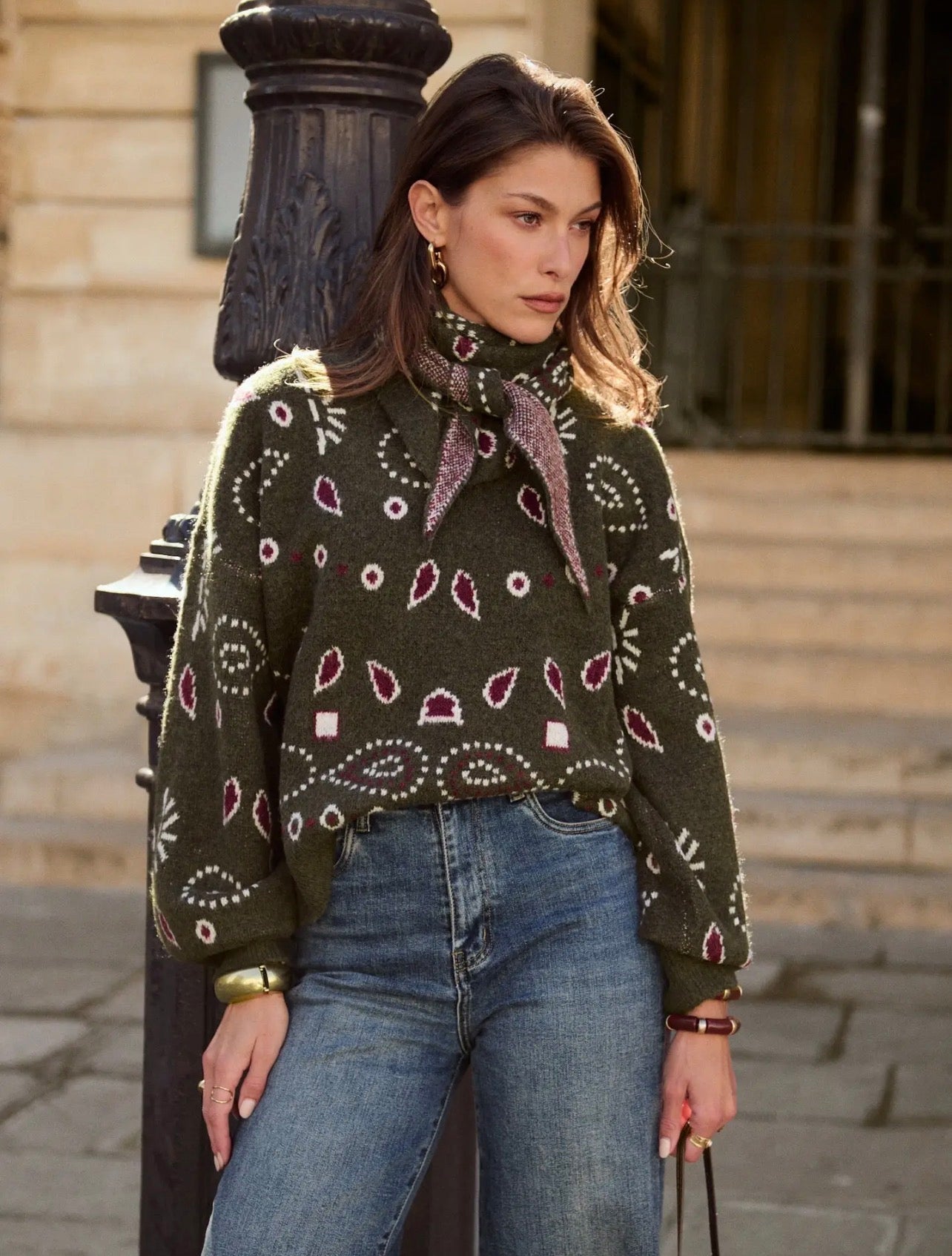 Khaki Pearl Sweater