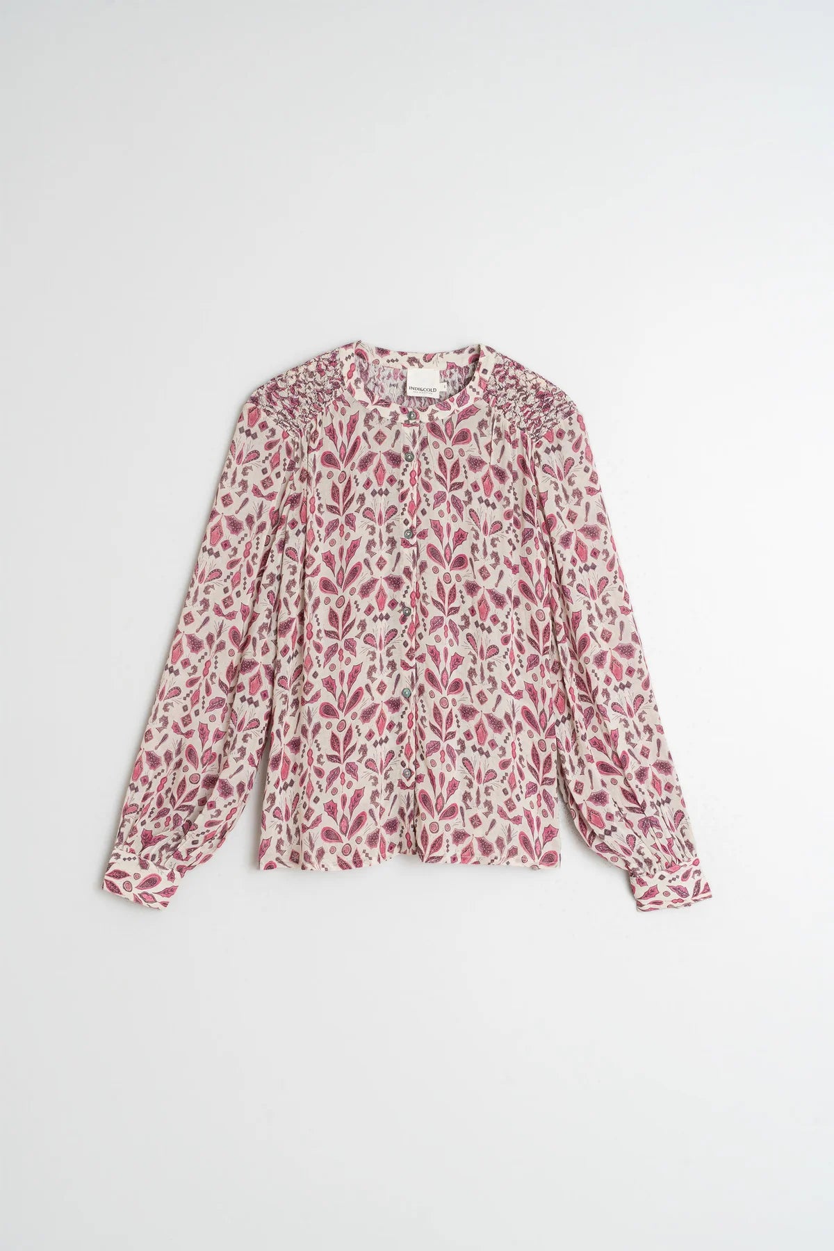 Smock-Detail Shirt