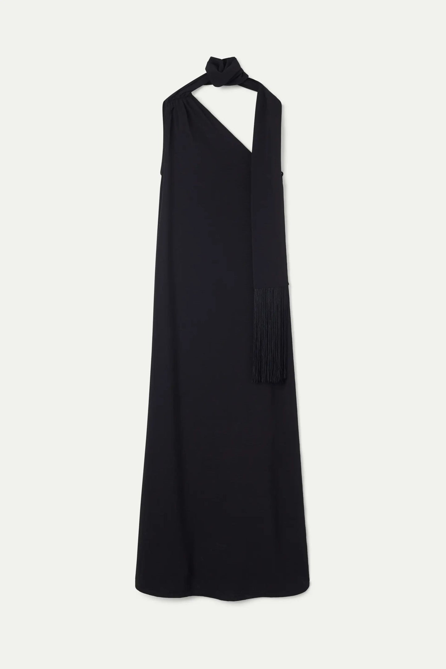 Black Asymmetrical Long Dress