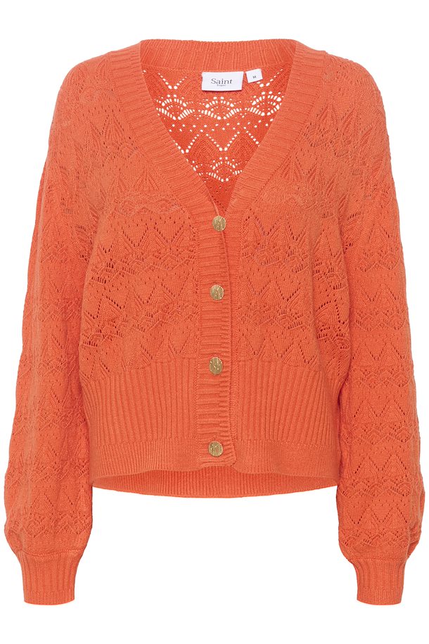 Soft Orange Knitted Cardigan