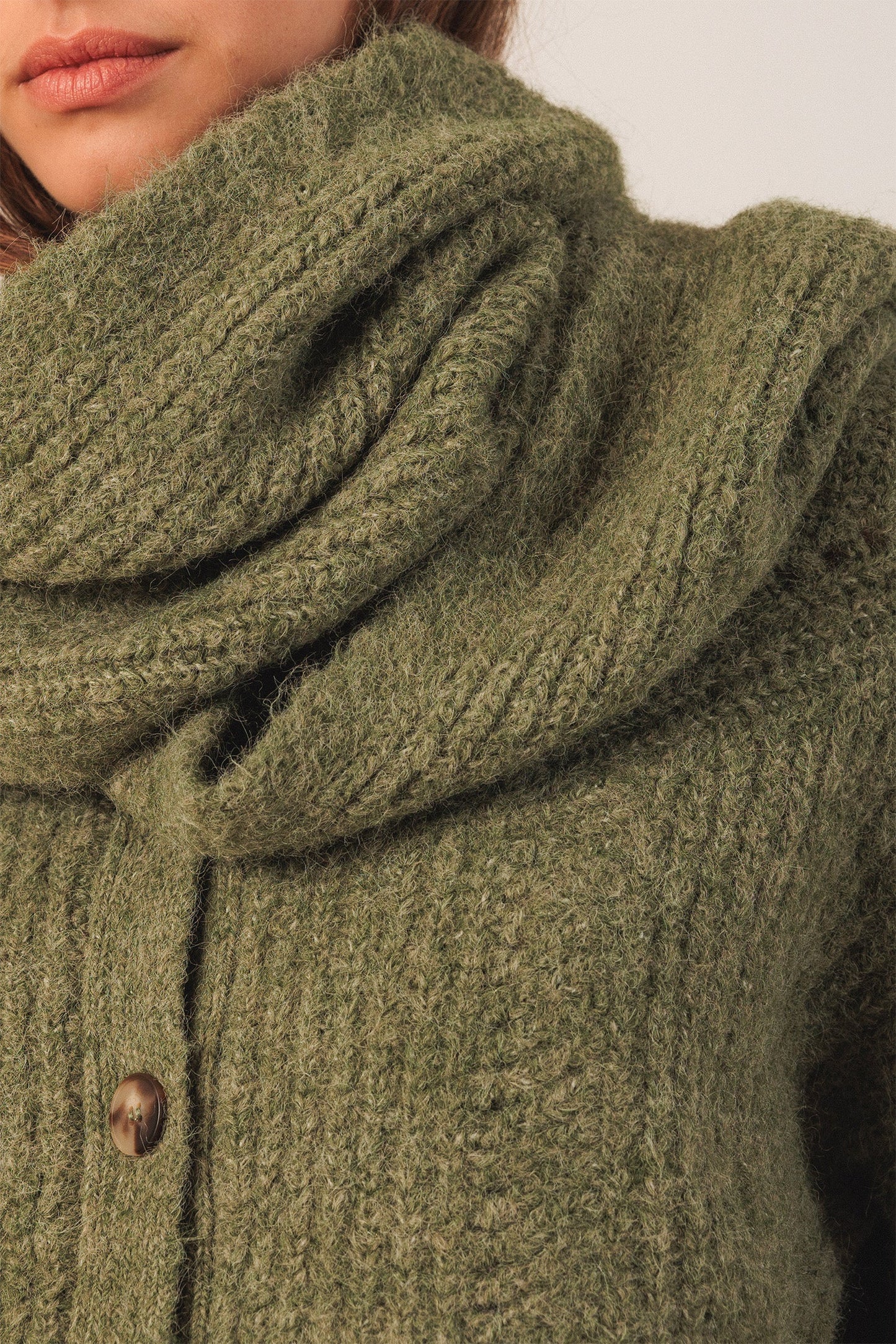 Knitted Green Scarf