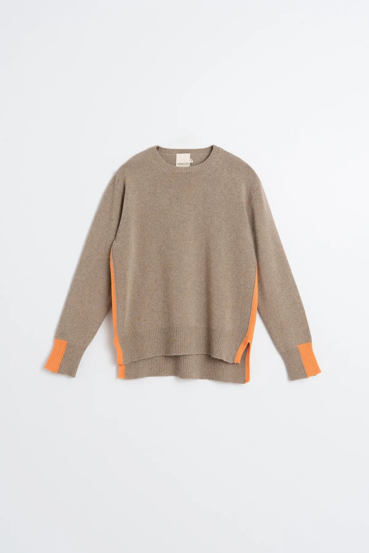 Fluorescent-Detail Sweater With Cashmere