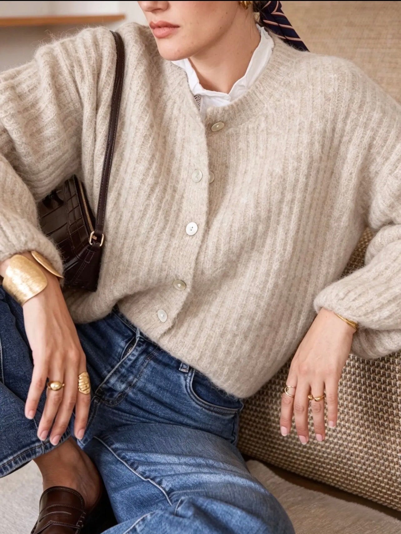 Beige Cardigan