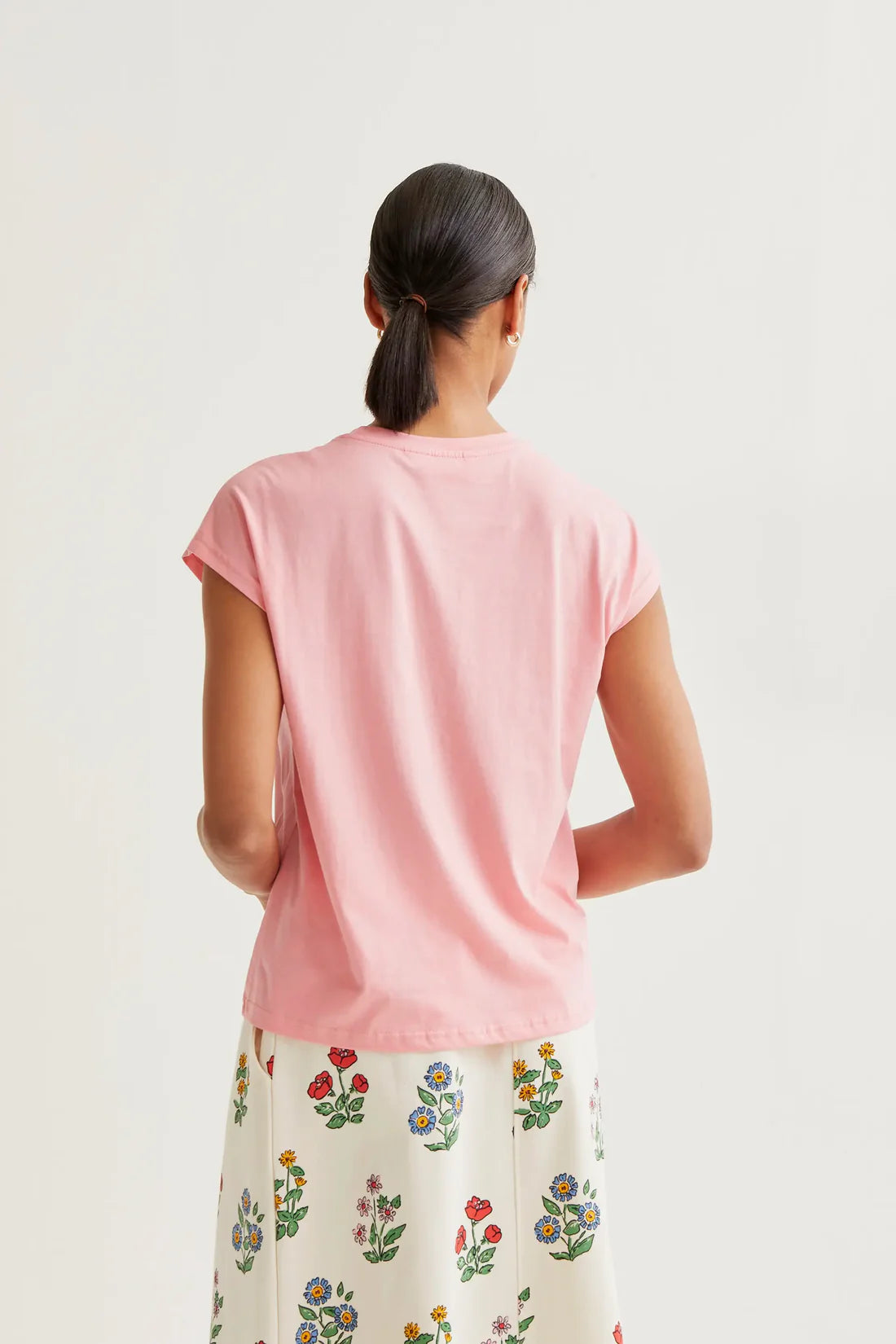 Basic T-shirt 100% Pink Cotton